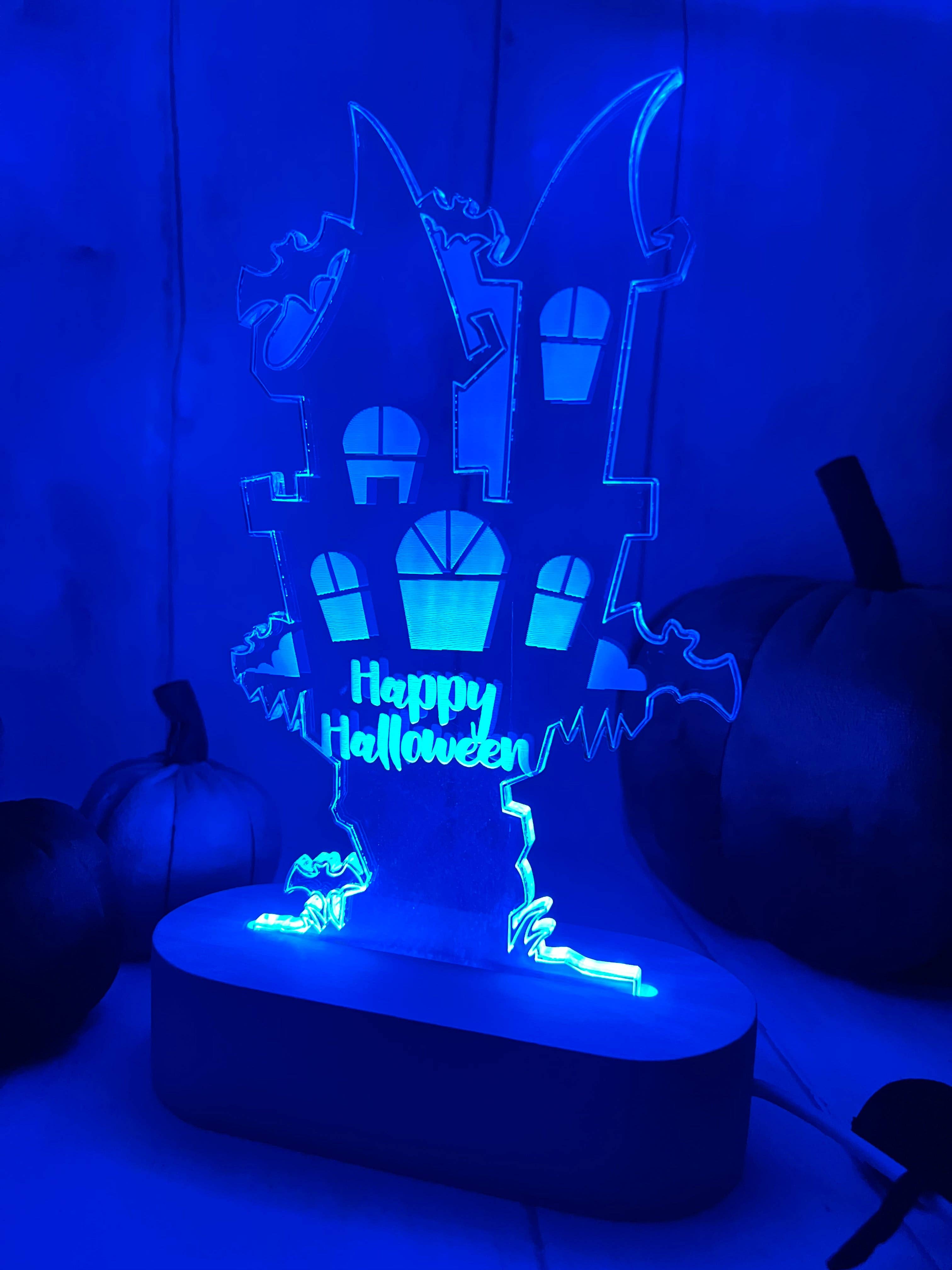 ‘Happy Halloween’ LED Light up stand craft product